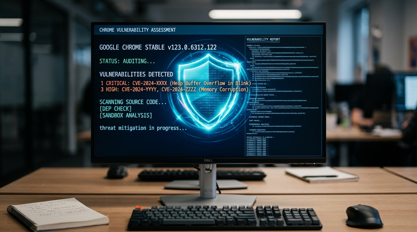 Chrome vulnerability testing and bug bounty security assessment